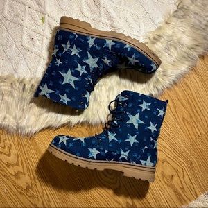 Dirty Laundry Star Combat Boots